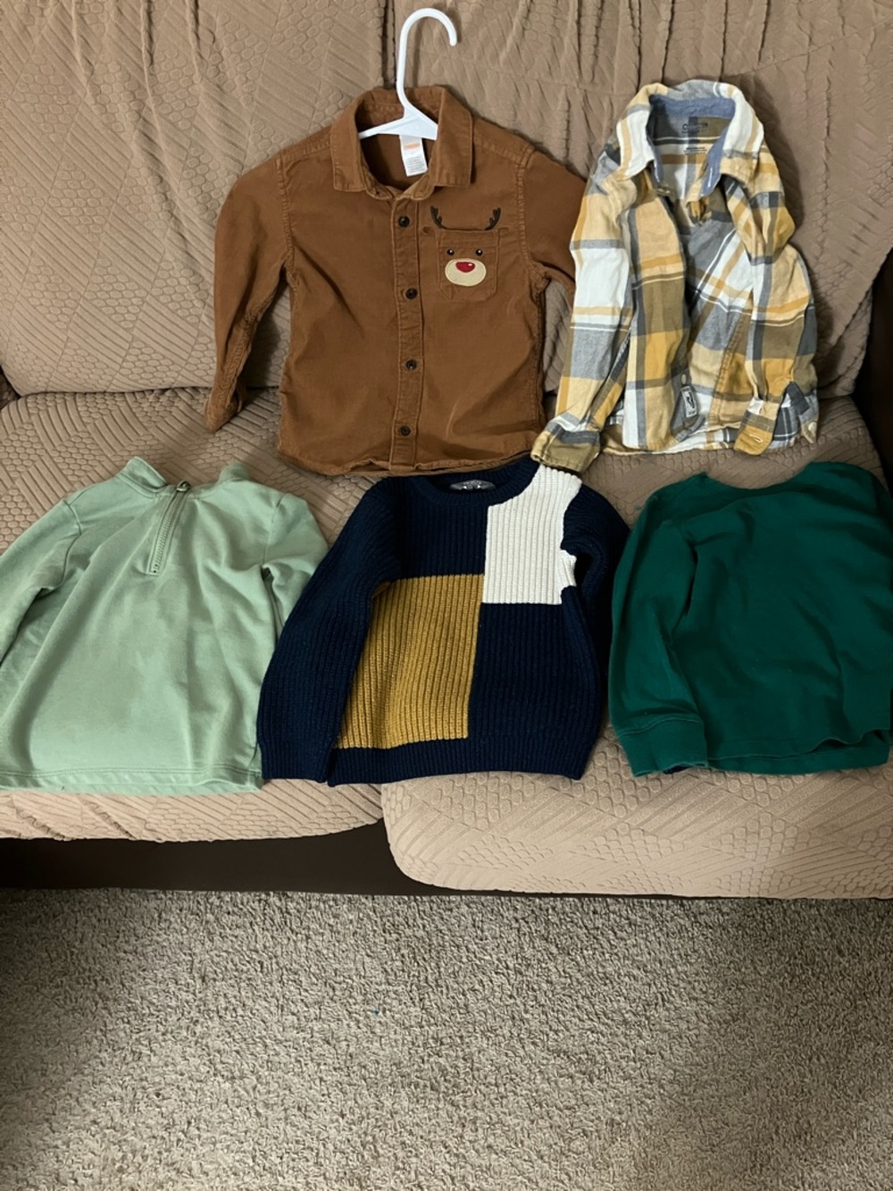 Gymboree Brown Corduroy Bear Face Button-Up Shirt